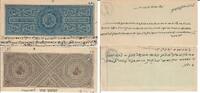 Indien Wertcoupon 1 Rupee Indien Wertcoupon um 1915 One Rupee u. Eight Annas, beschrieben, gestempelt -