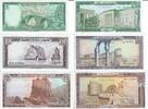Libanon 5 10 25 Livres Banknote Geldscheine 5 10 25 Livres (unc) 3 Scheine -