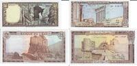 Libanon 1 und 25 Livres Banknote Geldscheine 1 und 25 Livres (unc) 2 Scheine -