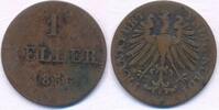 Altdeutschland Deutschland 1 Heller Freie Stadt Frankfurt -