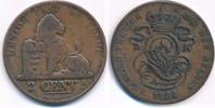 Belgien 2 Centimes Leopold I., 1831-1865 Brüssel -