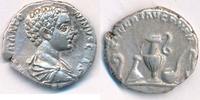 Römische Kaiserzeit Caracalla AR Denar, 198 - 217 n. Chr.,Lituus Cultellus Capis Simpulum -
