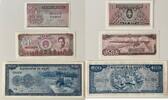 Laos, Kambodscha, Kambodscha 1 Kip, 50 Riel, 100 Riel -