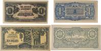 Malaysia, unter japanischer Besatzung 1 Dollar,10 Dollars (1942) Banknot... 83.51 元 含税 ＋  83.51 元 运费