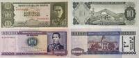 Bolivia, Bolivien 10,10.000 Pesos Banknoten 2 Stück Lot -