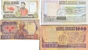Madagaskar 500, 1000 Francs Banknote -