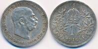 Österreich 1 Korona Krone Franz Joseph I. (1848-1916) -