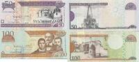 Dominikanische Republik 50, 100 Pesos Banknote -