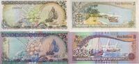 Malediven 2,5 Rufiyaa Banknoten 2 Stück Lot -