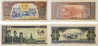 Laos 500,1000 Kip Banknoten 2 Stück Lot -
