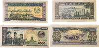 Laos 100,1000 Kip Banknoten 2 Stück Lot -