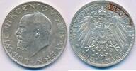 Deutschland Kiaserreich 3 Mark Bayern Ludwig III. (1913-1918) -