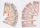 Kuba 5x 1000 Pesos 5x folgende Serien Nummer, Julio Antonio Mella -