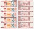 Kuba 5x 1000 Pesos 5x folgende Serien Nummer, Julio Antonio Mella -