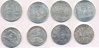 Österreich 50 + 100 Schilling, 4x Silbermünzen 4x Münzen Lot -