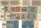 Deutschland, DDR, Sowjetische Besatzungzone 1 Rentenmark-100 Reichsmark mit Kupon 7x Banknote, Lot, Satz Kuponscheine 7 Stück, Währungsreform -