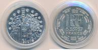 Frankreich 1 Euro = 6,55 Francs, in Hartplastikkapsel -