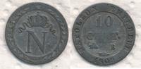 Frankreich 10 Centimes FIRST EMPIRE Napoleon, B = Rouen -