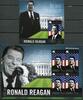 Briefmarken Mikronesien Micronesia Ronald Reagan US-Präsident Flaggen Flags MNH -