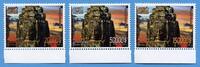 Briefmarken Kambodscha Angkor Thom Bayon Tempel Türme Archäologie Freimarken MNH -