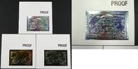 Briefmarken Mongolei Mongolia 1993 Schildkröte Pilz Blumen Block 228-229 Proofs / 65 -