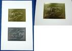 Briefmarken Mongolei Mongolia Eisenbahn Flugzeug 2435-2436 Block Probedruck MNH / 40 -