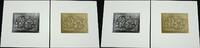 Briefmarken Mongolei Mongolia Olympiade Olympics 2439-40 Blocks Probedrucke MNH / 42 -