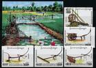 Briefmarken Kambodscha Cambodia 2010 Landwirtschaftliche Geräte 2510-2514 Block Imperf -