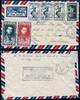 Briefmarken Kambodscha Khmere Brief Luftpost FDC König Tänzerin Halle Frankreich / 9 -