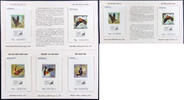 Briefmarken Vietnam 2023 Fledermäuse Bats Deluxe-Blocks 212-216 Auflage 555 im Folder MNH -