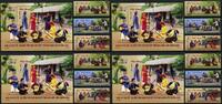 Briefmarken Vietnam UNESCO Musik Musikinstrumente Kulturerbe 3723-25 Block 168 A B MNH -
