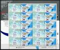 Briefmarken Korea Süd Nukleare Sicherheit Taube Dove Atomkraft 2869-2870 Kleinbogen MNH -