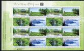 Briefmarken Korea Süd Tourismus II Wasserfall Landschaften 2887-90 Kleinbogen MNH -