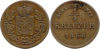 Schwarzburg-Rudolstadt, 1/4 Kreuzer Friedrich Günther, 1807-1867, -