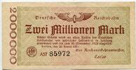 Deutsches Reich, 2 Mio. Mark 20.8.1923, Deutsche Reichsbahn Berlin, vz- 12.51 元  ＋  225.22 元 运费