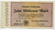 Deutsches Reich, 10 Mio. Mark Deutsche Reichsbahn, -