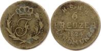 Sachsen-Hildburghausen, 6 Kreuzer als zeitgenöss. Fälschung, Friedrich IV., 1784-1826-1834, -