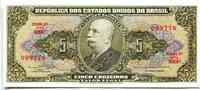 Brasilien, 5 Cruzeiros Geldschein, Banknote, -