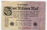 Weimarer Republik, 2 Mio. Mark 9.8.1923, ss 12.56 元  ＋  226.11 元 运费