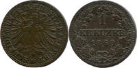 Frankfurt/M., 1 Kreuzer 1860, Rv Überprägungsspuren Adler), s-ss 58.57 元  ＋  225.91 元 运费