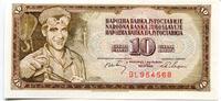 Jugoslawien, 10 Dinara Geldschein, Banknote, -