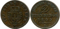 Preußen, 2 Pfenninge Wilhelm I., 1861-1888, -