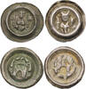 Ancient coins German states: Pair of choice AR silver bracteates of Magdeburg and Bremen, EF (2) -