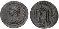Ancient coins Roman Provincial: MESOPOTAMIA, Nisibis. Philip II. AD 247-249. Ã Dupondius Temple - Good VF -