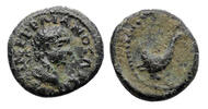 Ancient coins Roman Provincial coin of Trajan bronze AE with Bird -