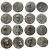 Ancient coins Collection of 8 Roman Provincial bronze coins of Nero, scarce to rare issues of Lydia and Pamphylia -