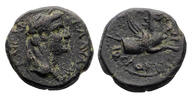 Ancient coins Roman Provincial: IONIA. Phokaia AE bronze. Nero (54-68) - RR! -