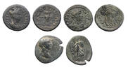 Ancient coins Roman Provincial: Lot of three coins of Lydia / Phrygia of Hadrian, Sabina and Trajan! -