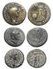 Ancient coins Roman Provincial: Lot of 3 Flavian bronzes, probably Lydia / Phrygia, Vespasian and Domitian -