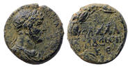 Ancient coins Roman Provincial: Scarce SYRIA, Chalcidene. Chalcis. Hadrian. 117-138 AD. Ã 23mm -